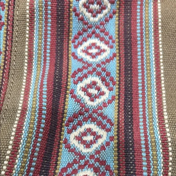 Fossil Tan and Brown Hobo Bag with Patterned Stripes - Picture 6 of 9